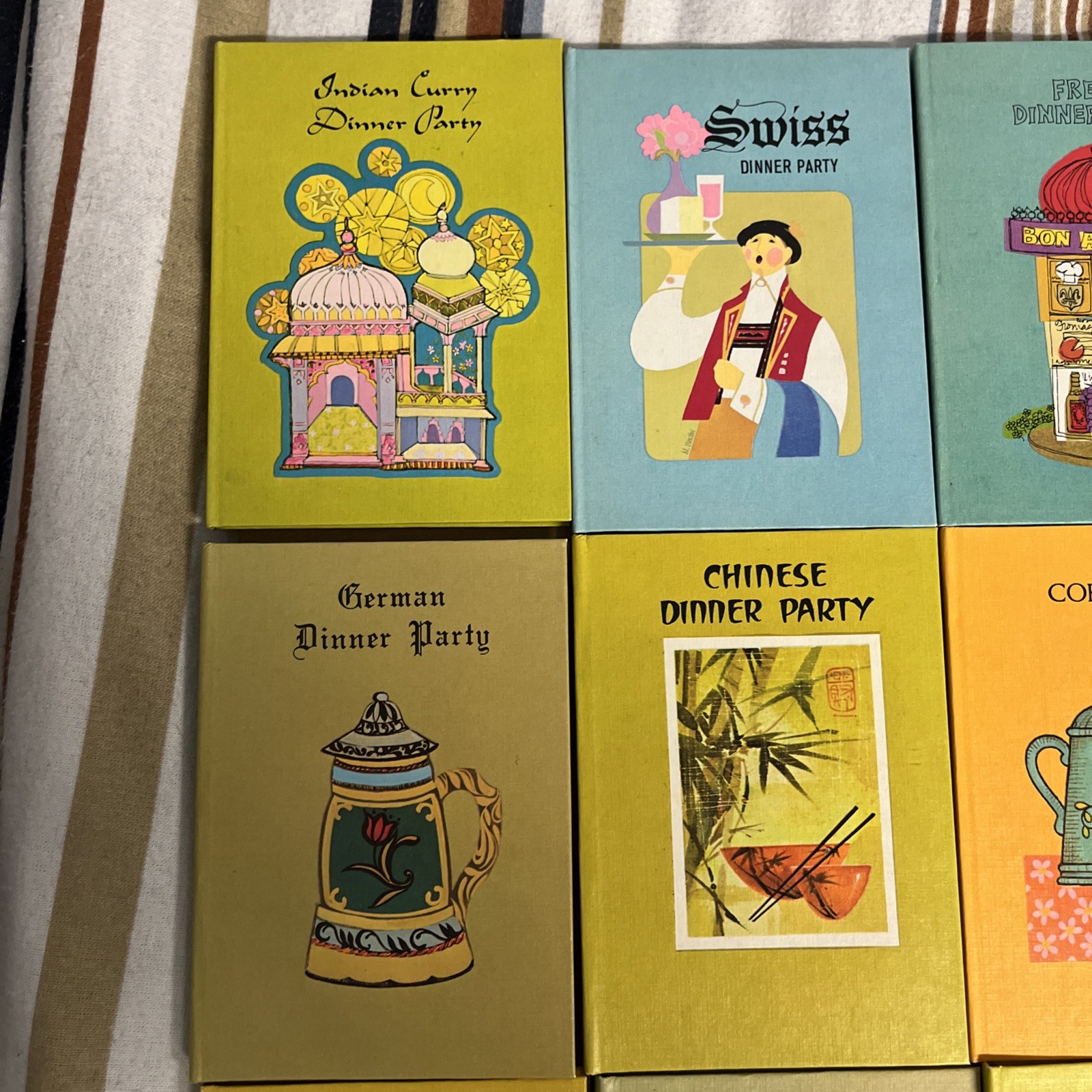 Lot of 23 Kaufman International Dinner party series Buzza Books 1971