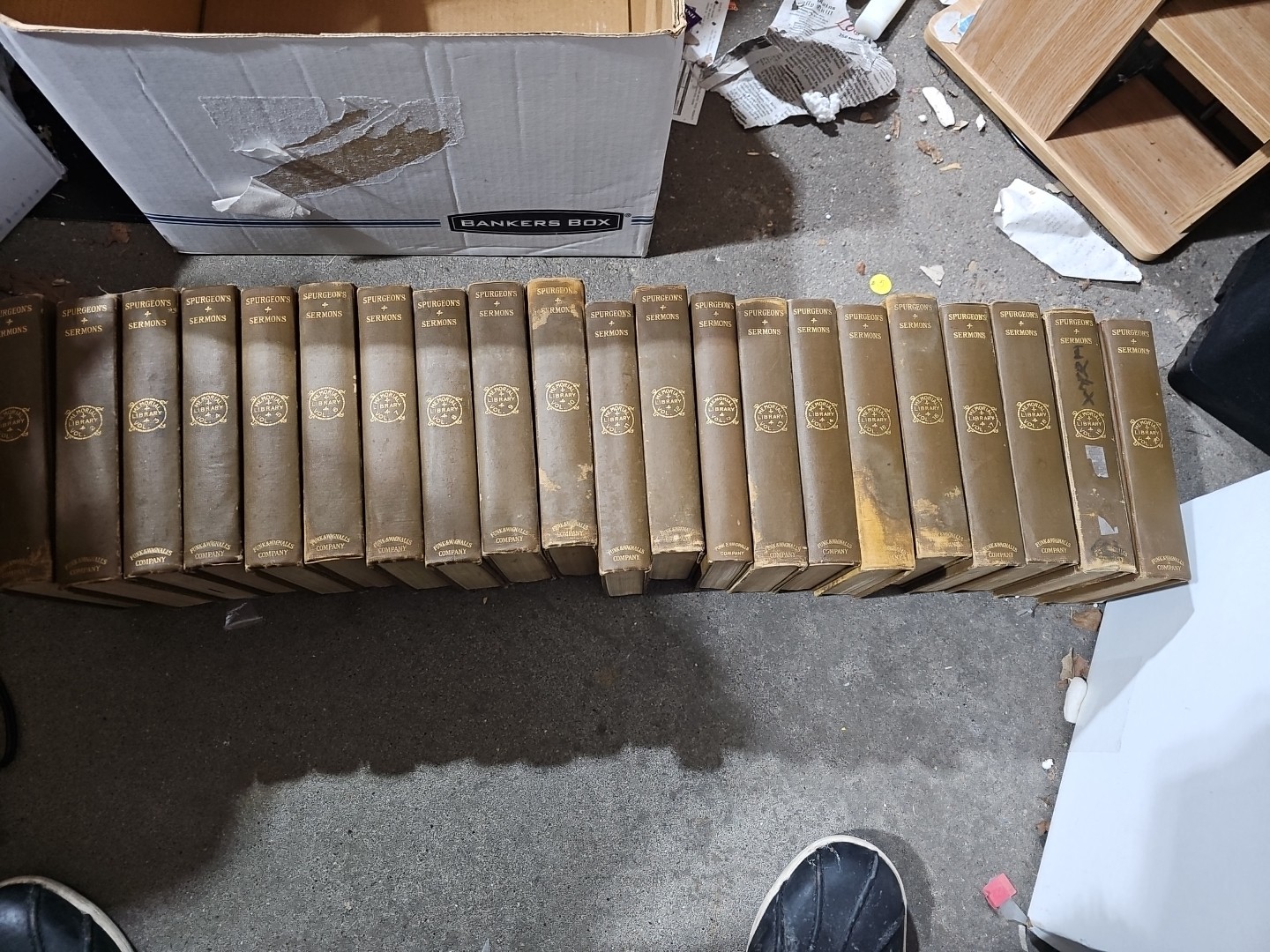 RARE Antique Spurgeon’s Sermons 20 Book Complete LOT Memorial Library