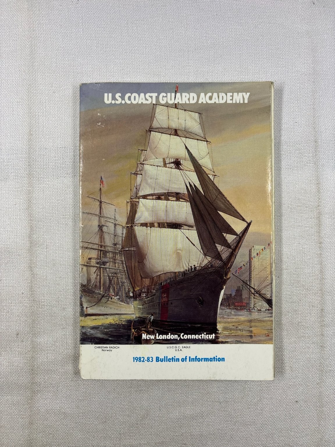 US Coast Guard Academy 1982-83 Bulletin Information New London CT Vintage