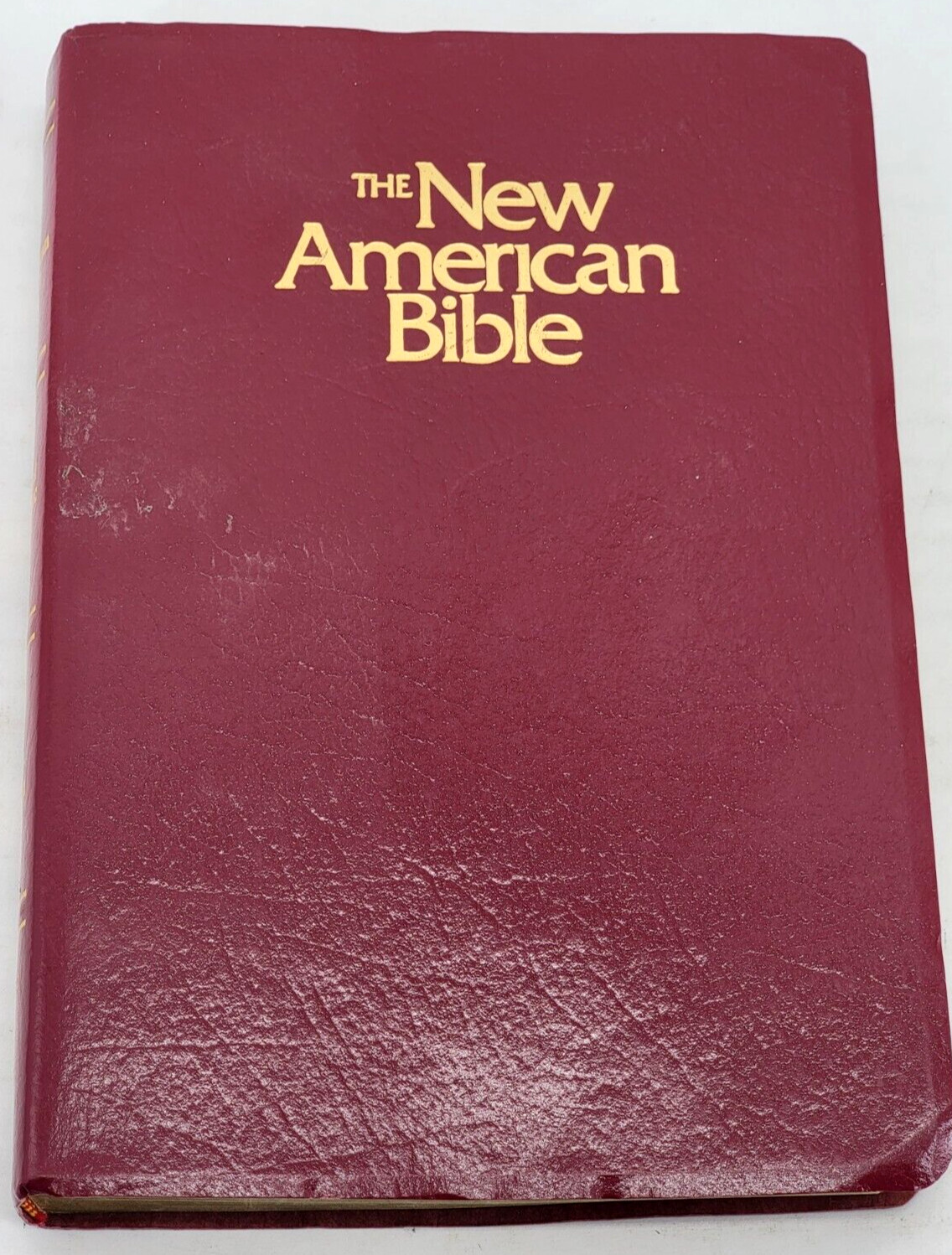 Holy Bible New American Red Letter Official Catholic World Press 1997