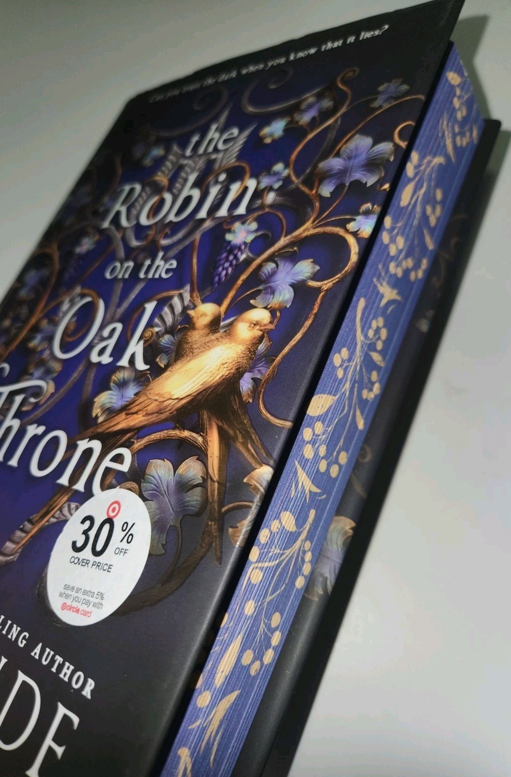 The Robin on the Oak Throne by K.A. Linde Hardcover Book Sprayed Edges