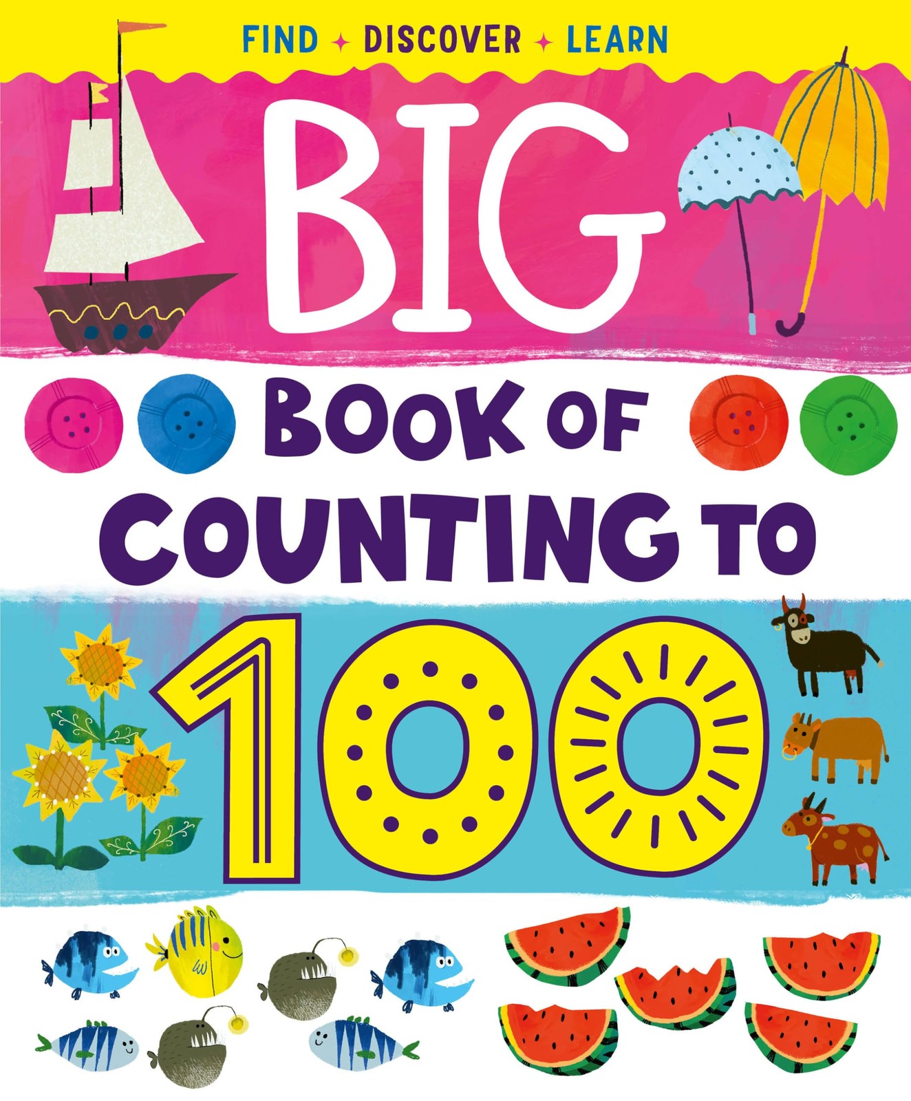 Big Book of Counting to 100: Find, Discover, Learn (Clever Big Books)
