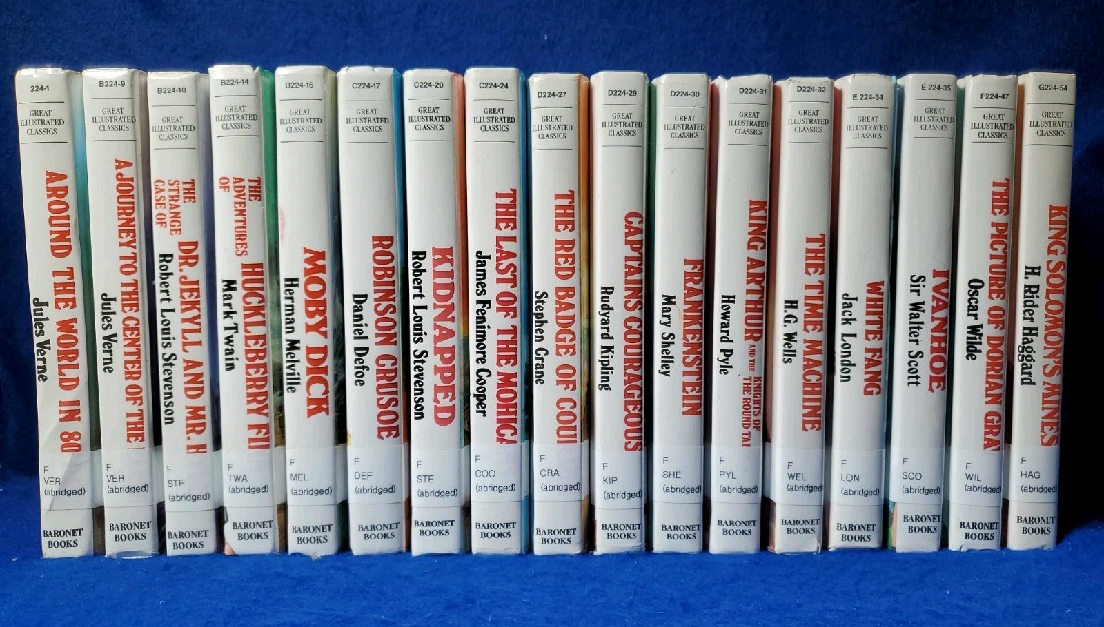 Great Illustrated Classics Lot of 17 Hardcover Jules Verne Twain Melville More
