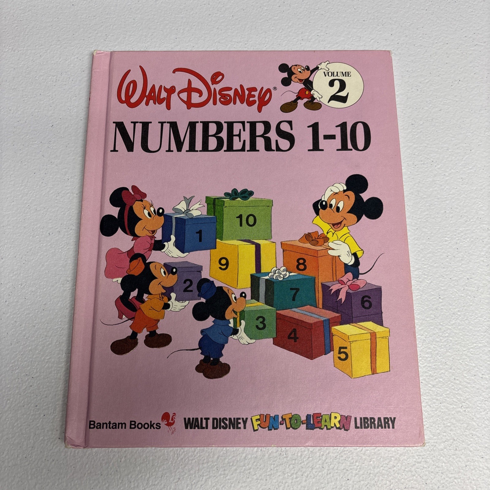 Bantam Books 1983 Book Disney Fun-To-Learn Library Vol 2 Numbers 1-10
