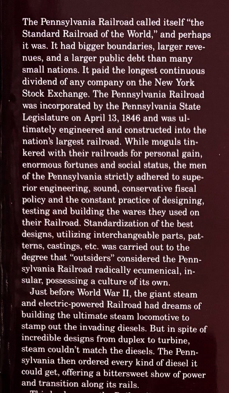 The Pennsylvania Railroad: 1940s-1950s by Don Ball, Jr., hc/dj, 2d edition, 1986