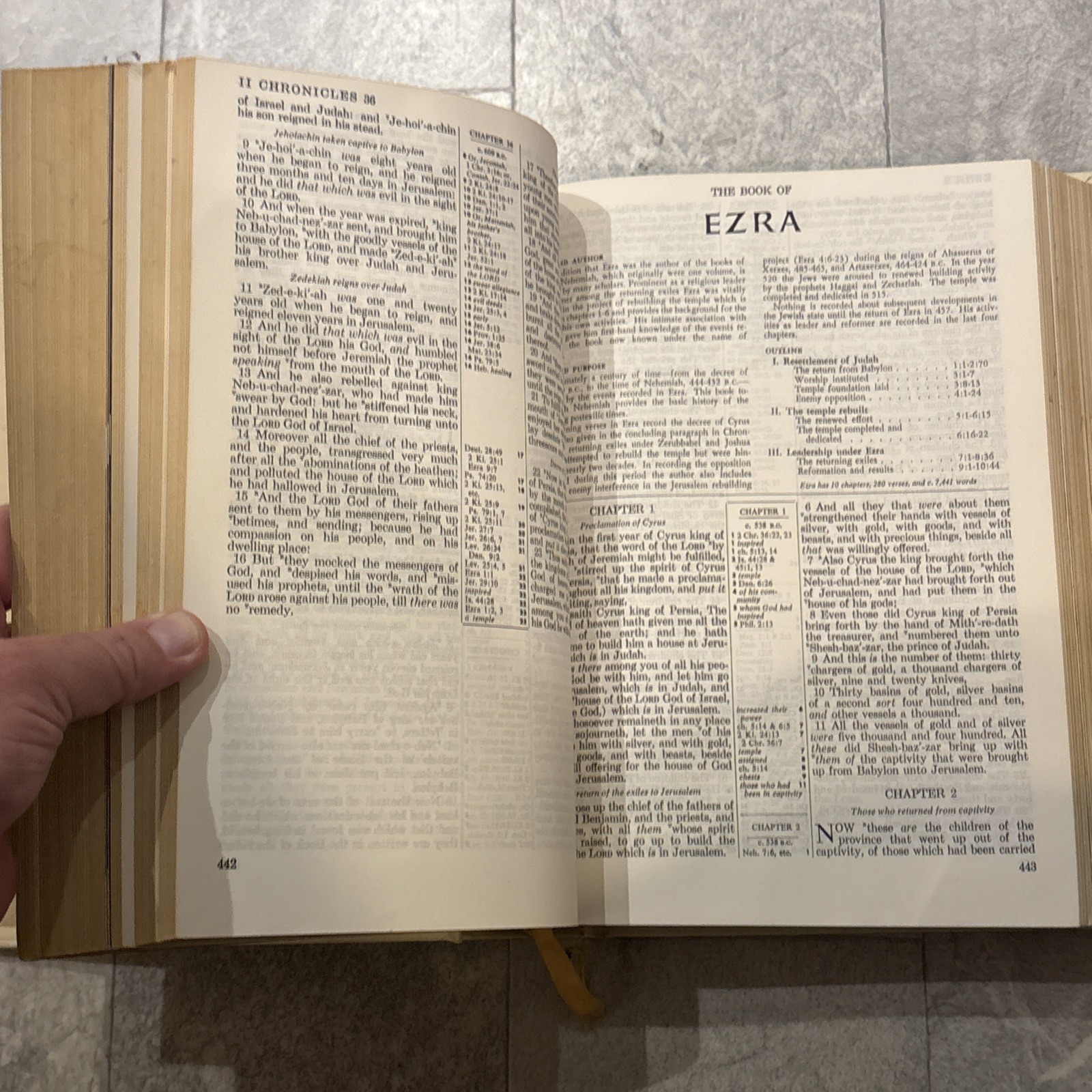 King James Version Holy Bible Family Reference Edition See Condition!!