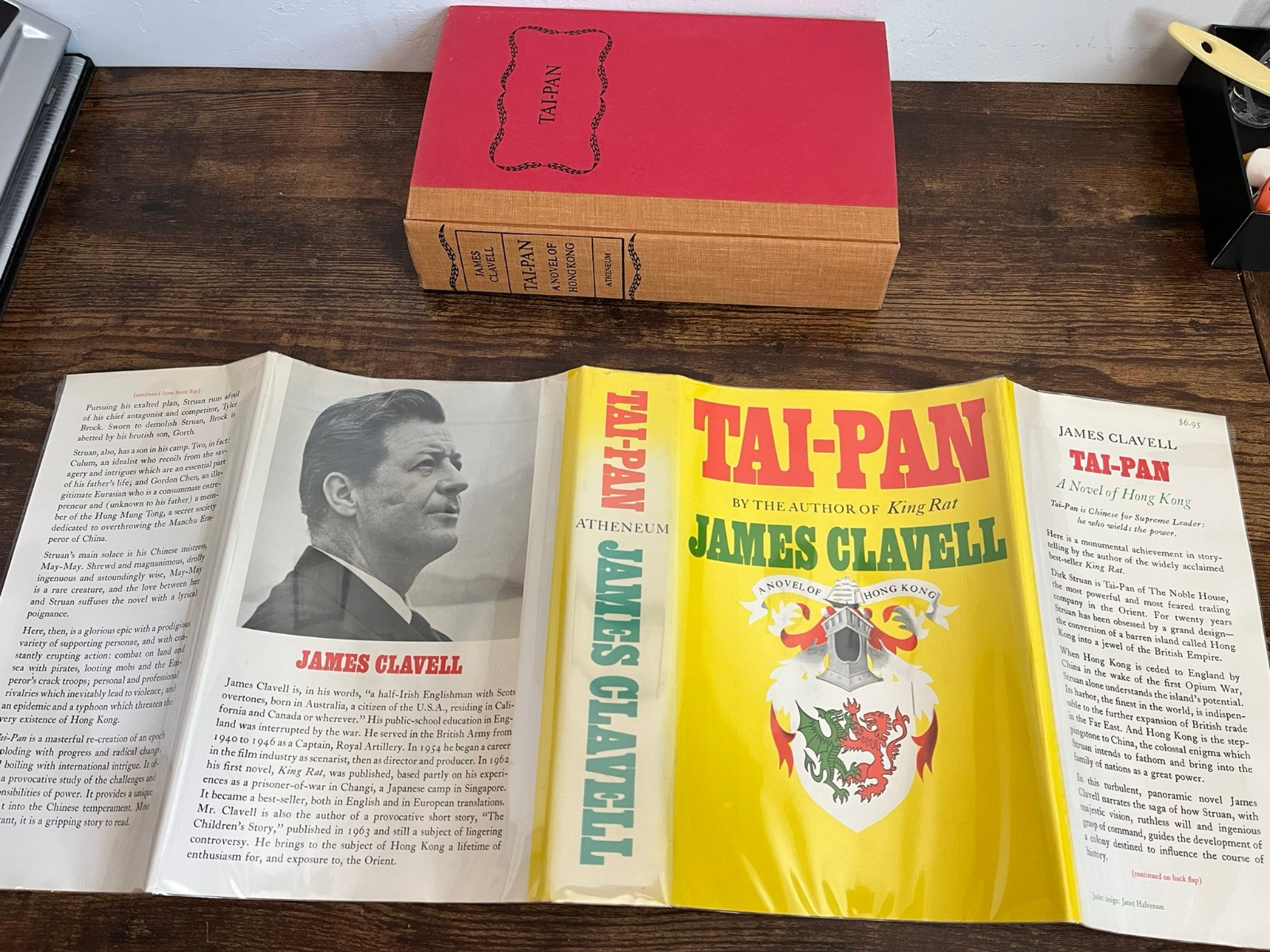 Tai-Pan (1966) by James Clavell – 1st Edition 6th Printing Hardcover DJ Shogun
