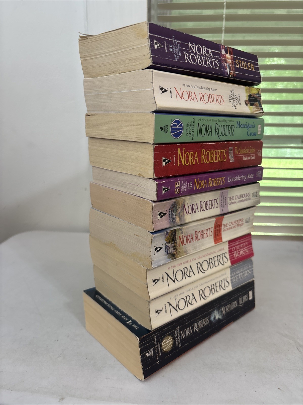 Lot of 10 Nora Roberts: Stolen, Northern Lights and More – Free Shipping