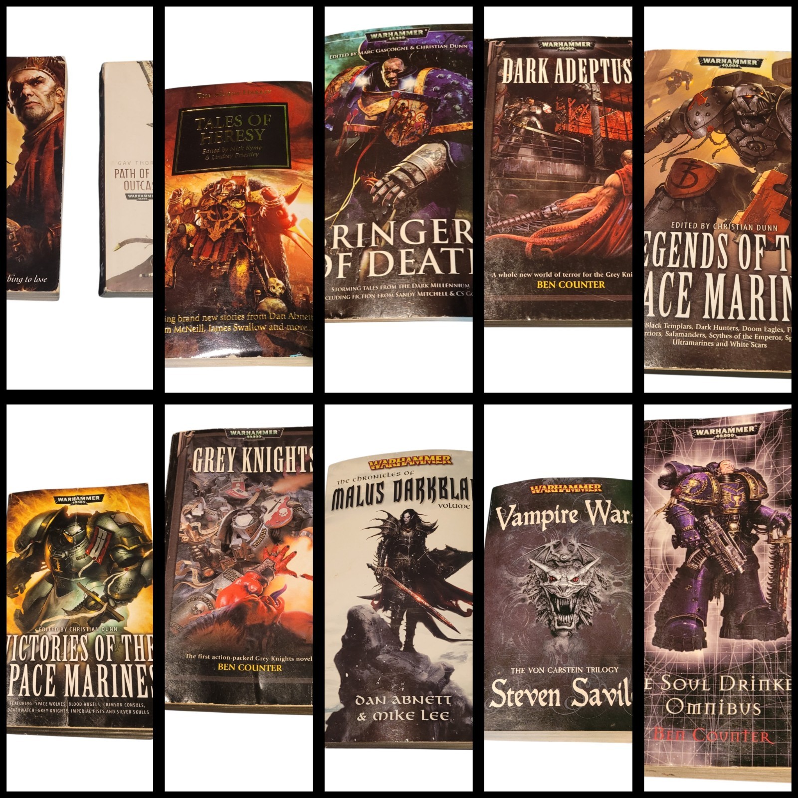 Warhammer Lot of 11 Books 40K Fantasy Sci-Fi Dan Abnett Gav Thorpe Horus Heresy