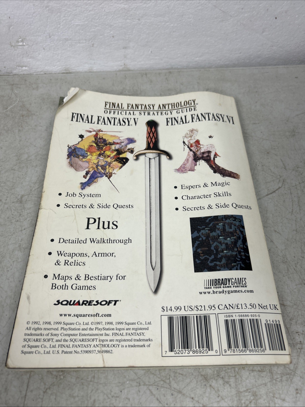 Final Fantasy Anthology: Official Strategy Guide by David Cassady, Brady Games