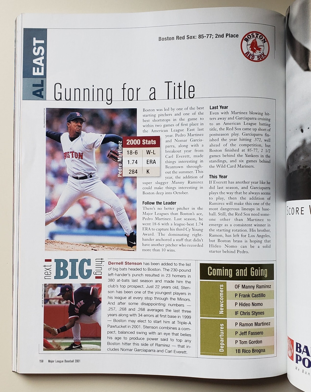 2001 MLB Official Guide To The 2001 Baseball Season Program 240 Pages MINT/NEW