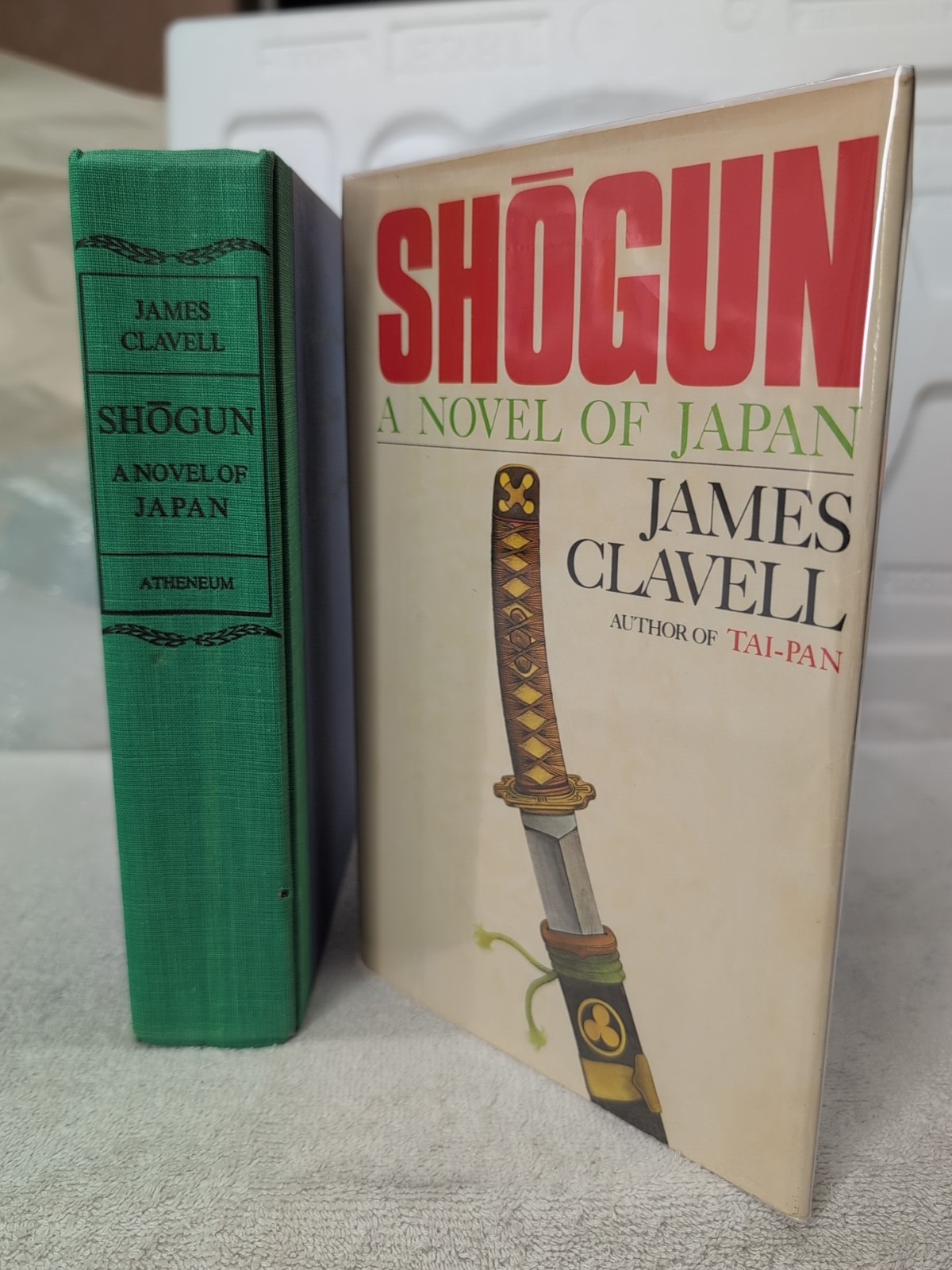 🥇True 1st SHOGUN by James Clavell (1975 Atheneum) 1st Printing + Custom Mylar!!