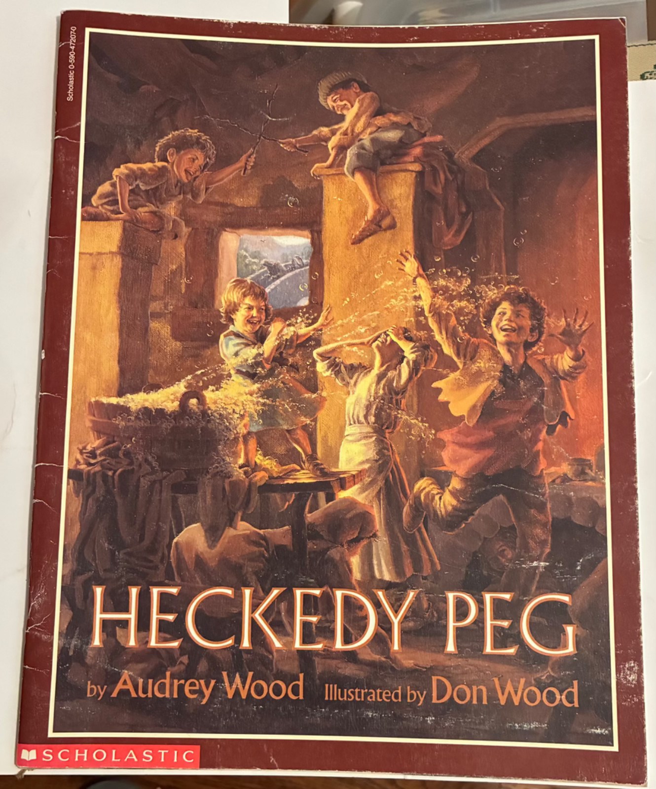 HECKEDY PEG by Audrey Wood & Don Wood (Scholastic Paperback 1993)