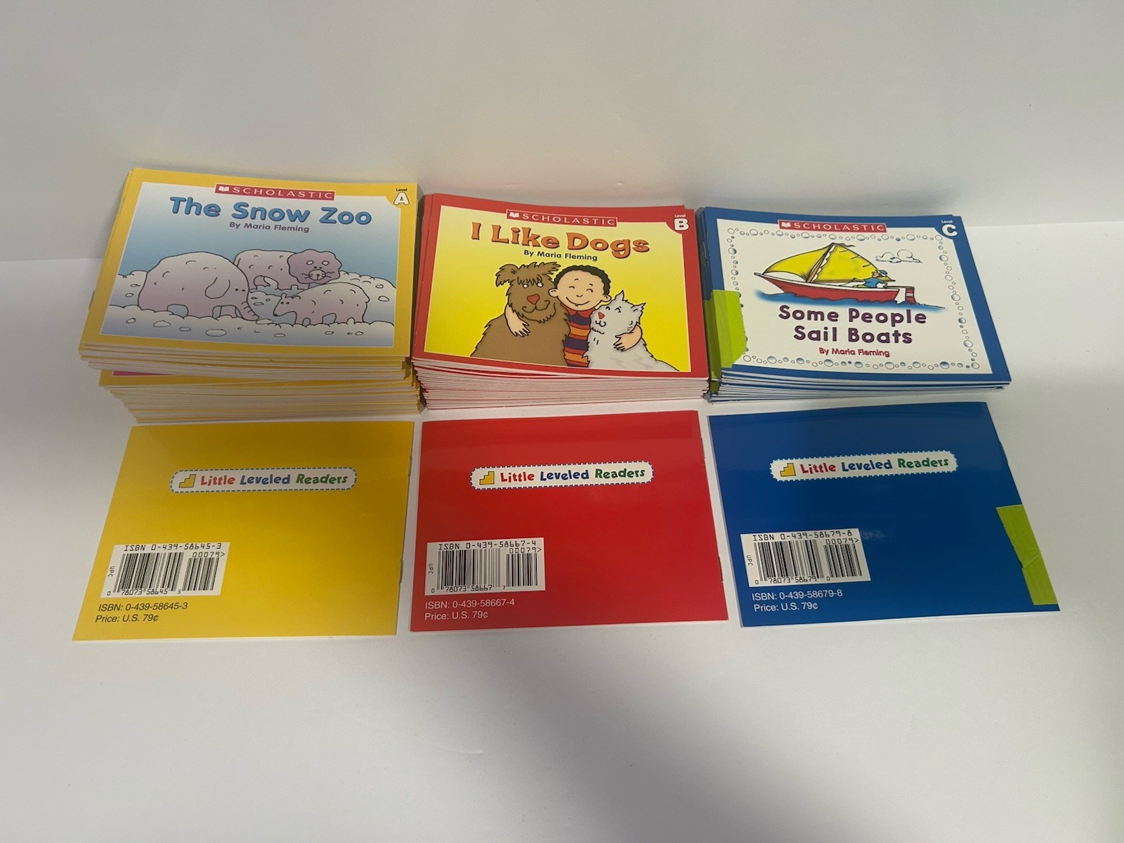 Little Leveled Readers Level A-C Scholastic Kindergarten 1st Grade 50+ Book Lot
