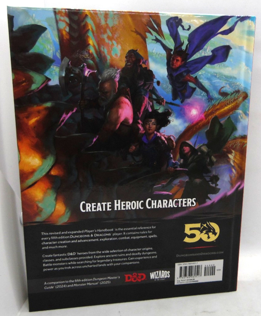 Dungeons & Dragons: Players Handbook 1st press 2024 LN