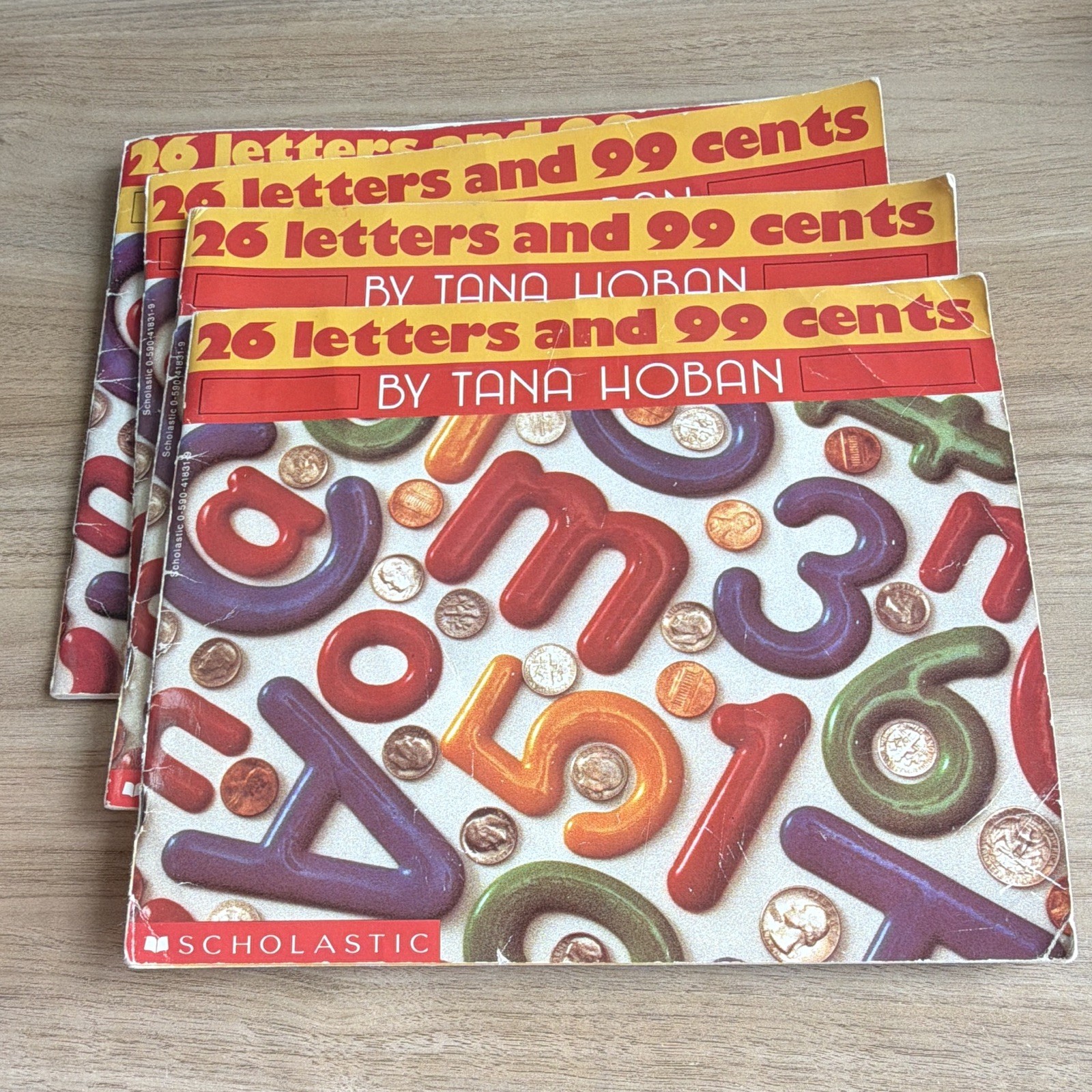 Scholastic 26 Letters and 99 Cents Tana Hoban PB Picture Book Ages 4-8