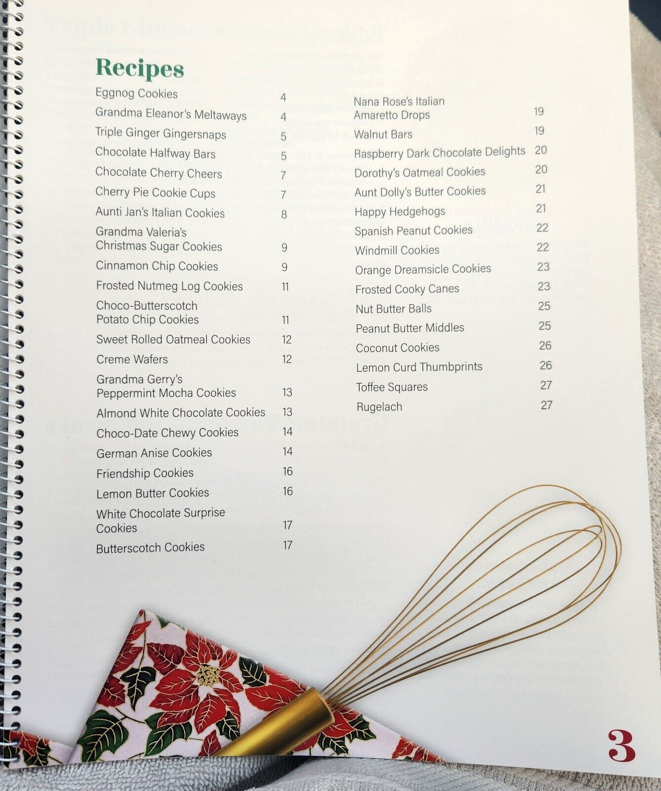 WE Energies 2024 Childhood Memories Cookie Book 37 Recipes 27 Pages