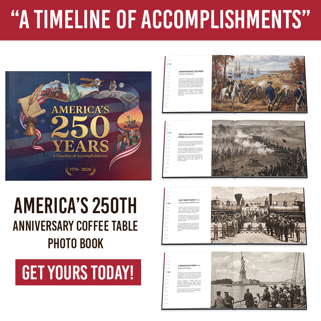 America’s 250th Anniversary Hardcover Coffee Table Book (24 Pages)