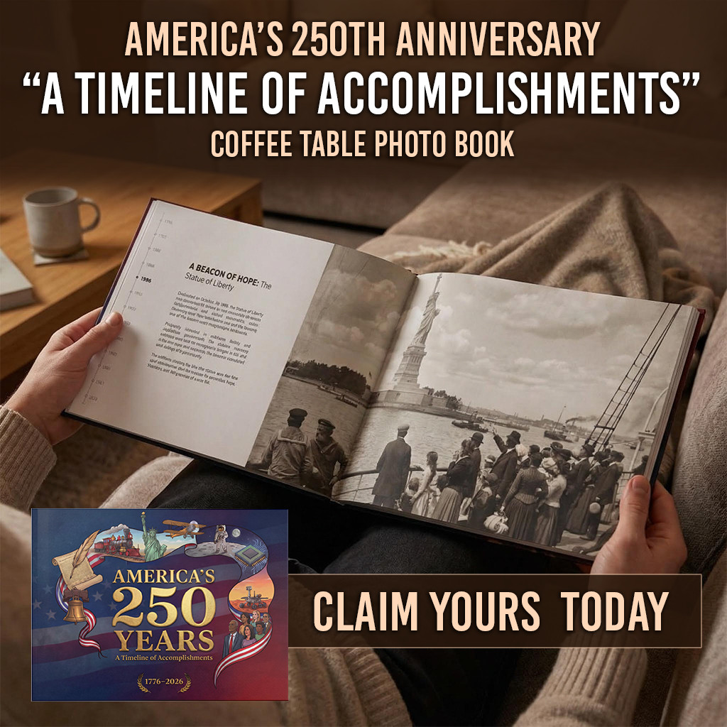 America’s 250th Anniversary Hardcover Coffee Table Book (24 Pages)