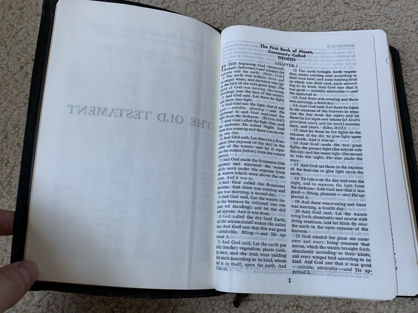 The Amplified Bible AMPC – 1965 Edition 4th Printing – Zondervan Leather