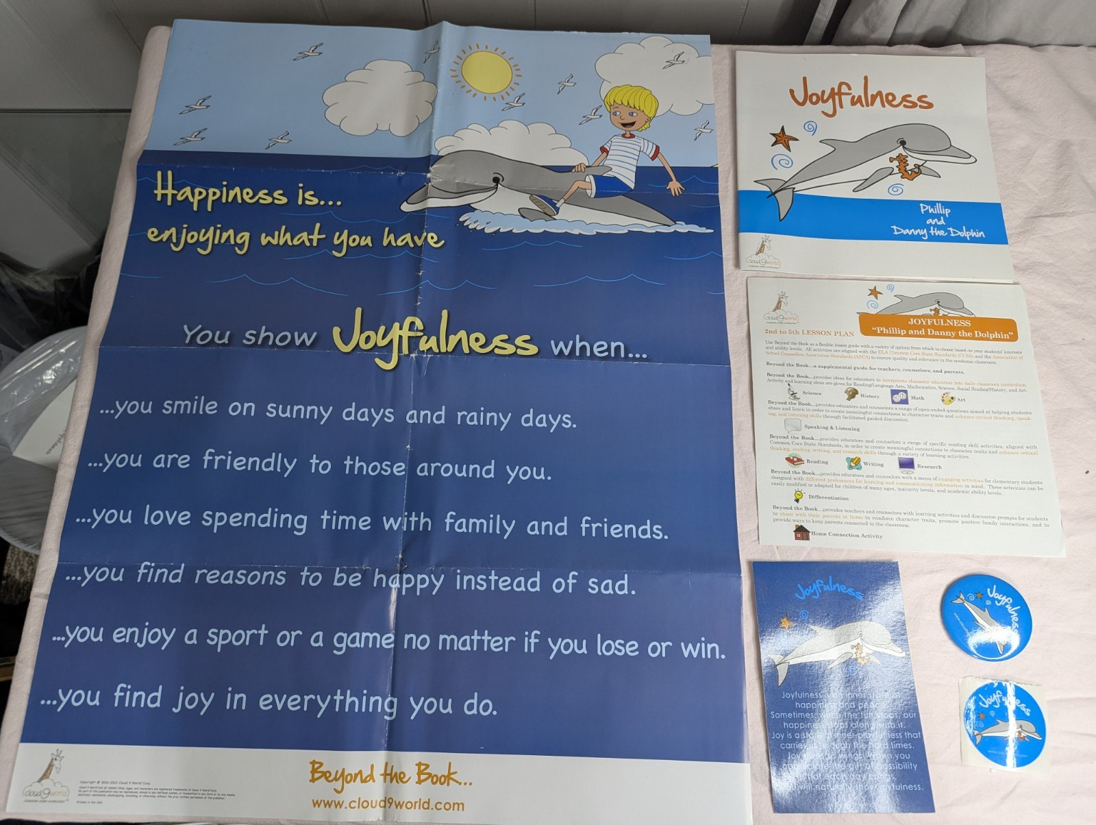 Home School Teachers Cloud 9 world character book JOYFULNESS 2nd-5th poster kit