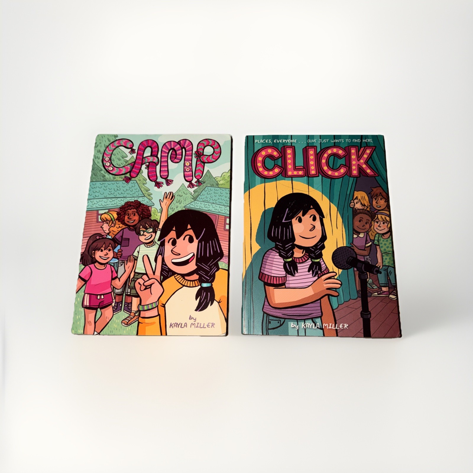 Kayla Miller Graphic Novel Lot Click Camp Paperback Set Kids