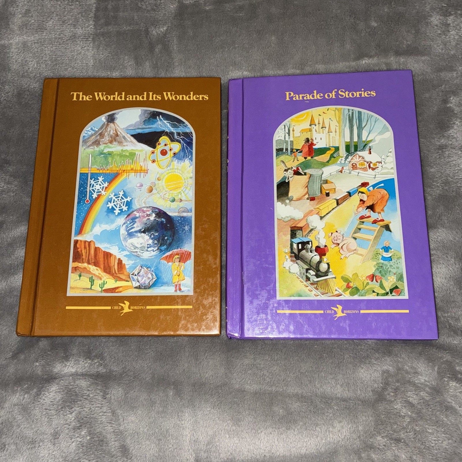 Vintage Child Horizons Set Of 8 Hardback Books Traditional Curriculum 1973-1991