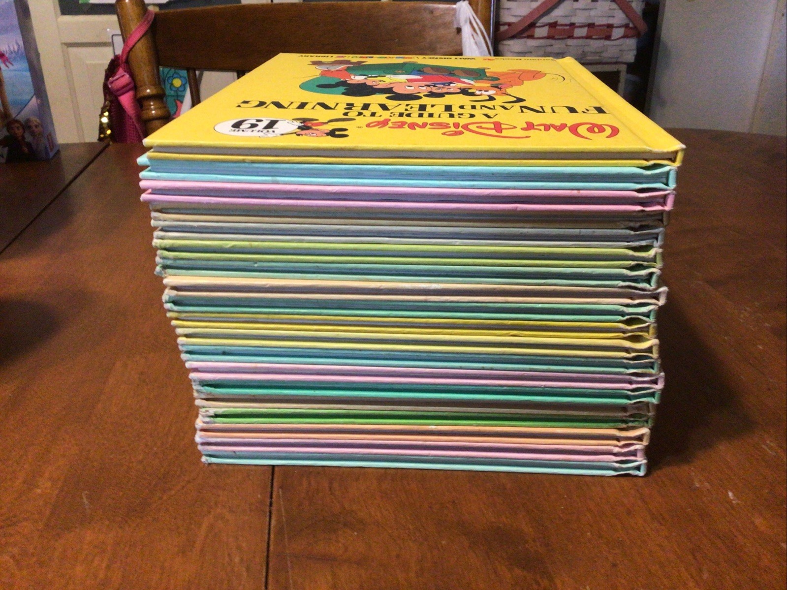 Walt Disney 1983 Lot 19 FUN-TO-LEARN Library Hardcover Book Set 1-19 Complete HC
