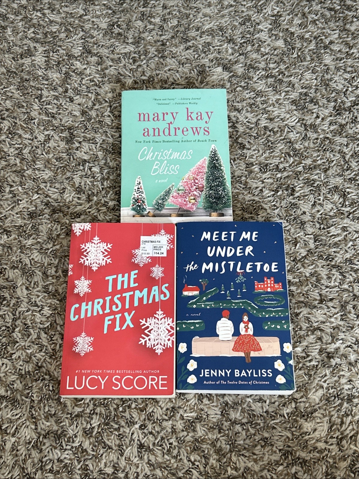 **BookTok** Mixed Paperback Book Holiday Christmas Lot of 3