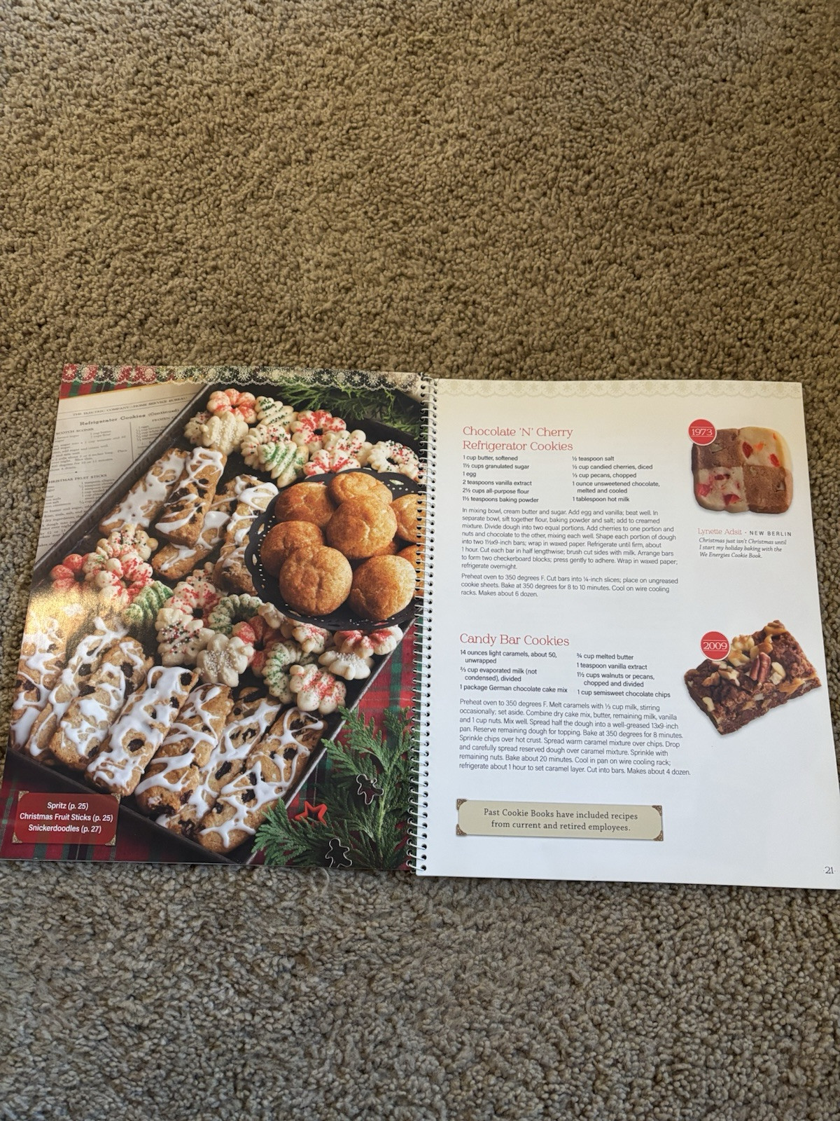 2018 WISCONSIN WE ENERGIES COOKIE BOOK-90TH ANNIVERSARY COOKBOOK-RECIPES-PHOTO