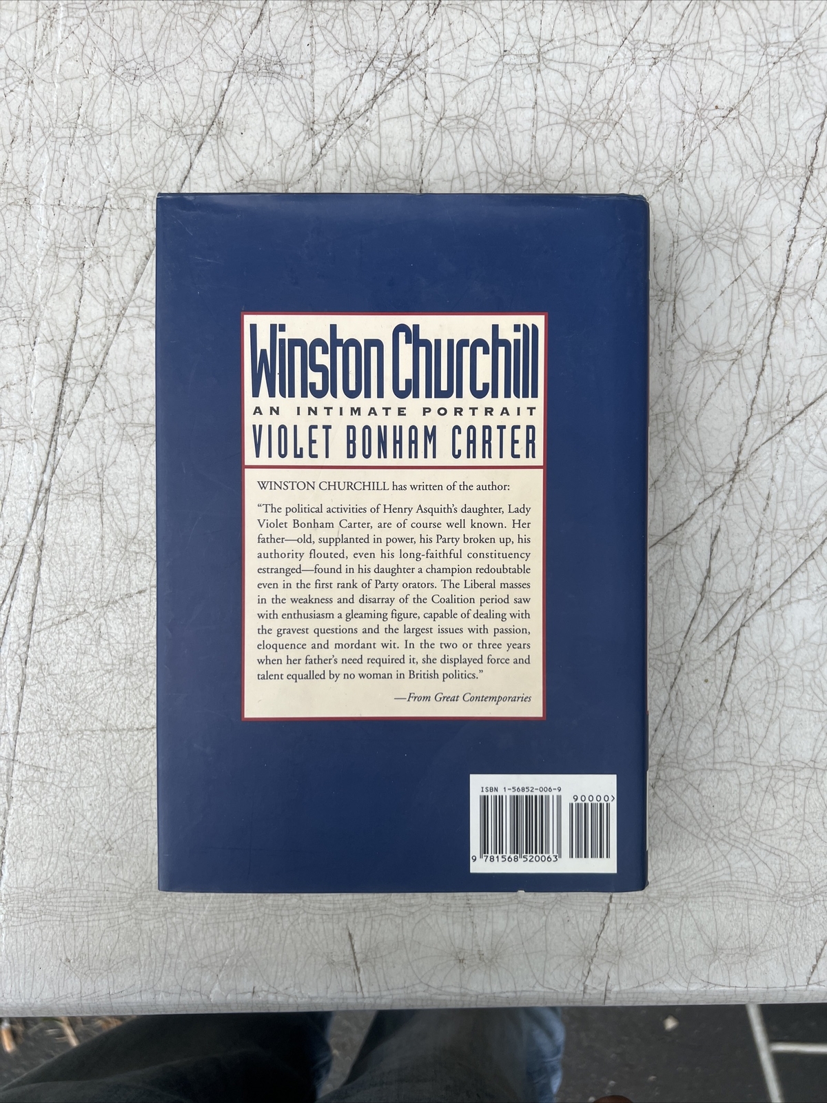 Winston Churchill An Intimate Portrait by Violet Bonham Carter Leaders of Time