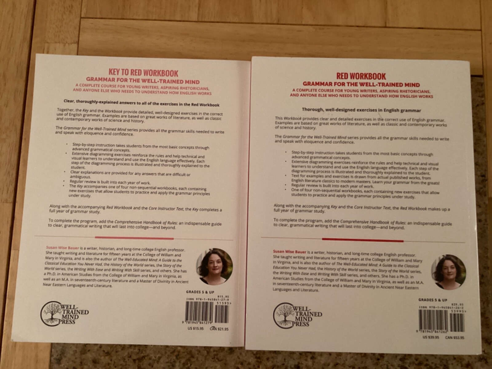 RED BUNDLE: INCLUDES GRAMMAR FOR THE WELL-TRAINED MIND RED WORKBOOK & KEY
