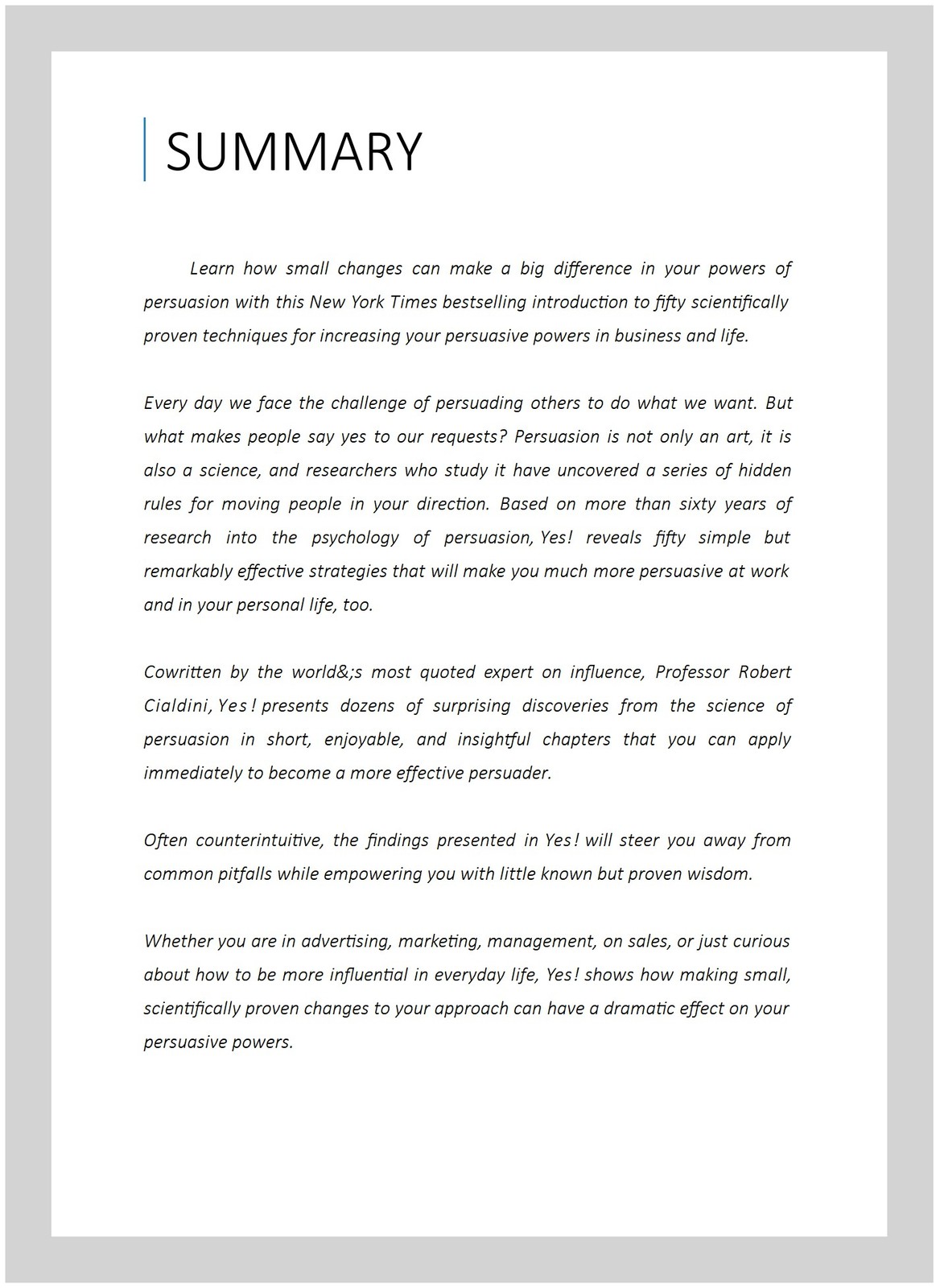 Yes! : 50 Scientifically Proven Ways to Be Persuasive, Paperback by Goldstein…