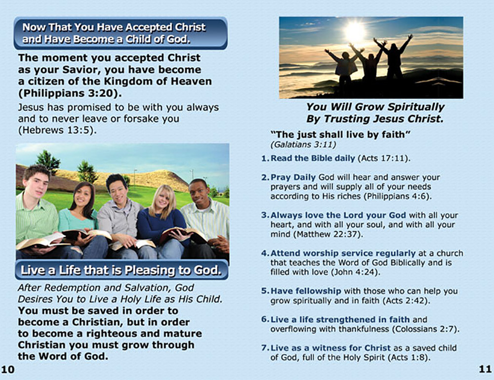 English-(KJV) Bible Gospel Tracts, Pack of 40 Units in 4 Covers, 12 pages each
