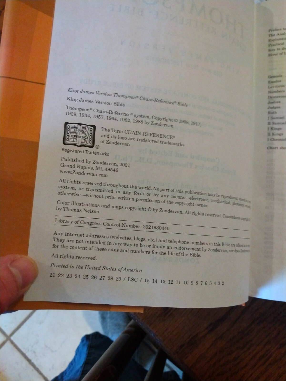 KJV Thompson Chain Reference Bible hardcover BRAND NEW ©2021 red letter