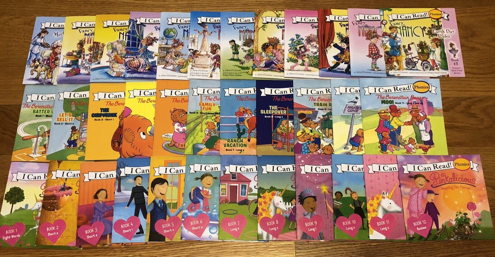 I Can Read Phonics Fancy Nancy Berenstain Bears Pinkalicious Early Readers Lot