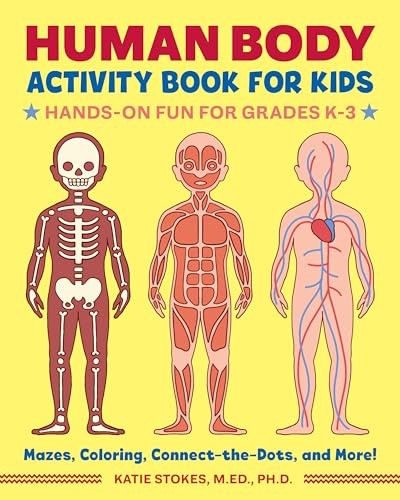 Human Body Activity Book for Kids: Han…, Katie Stokes