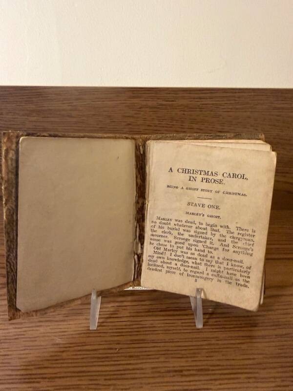 Miniature Edition of “A Christmas Carol”-Little Leather Library Series-GUC