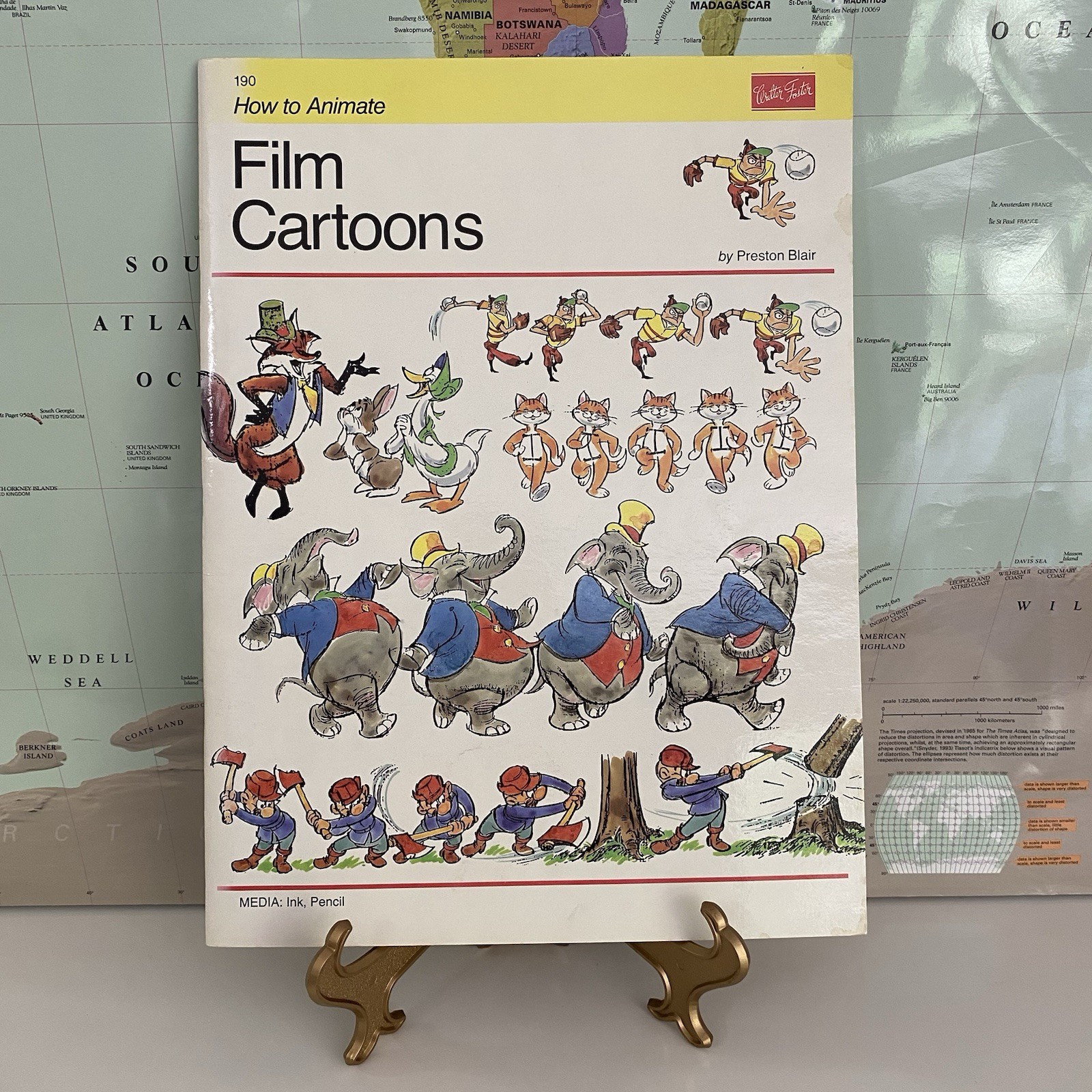 SIGNED How to Animate Film Cartoons Preston Blair Disney MGM Flinstones Animator