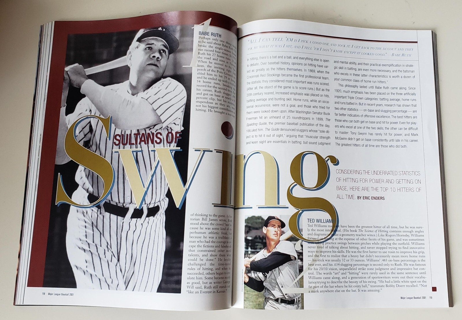 2001 MLB Official Guide To The 2001 Baseball Season Program 240 Pages MINT/NEW