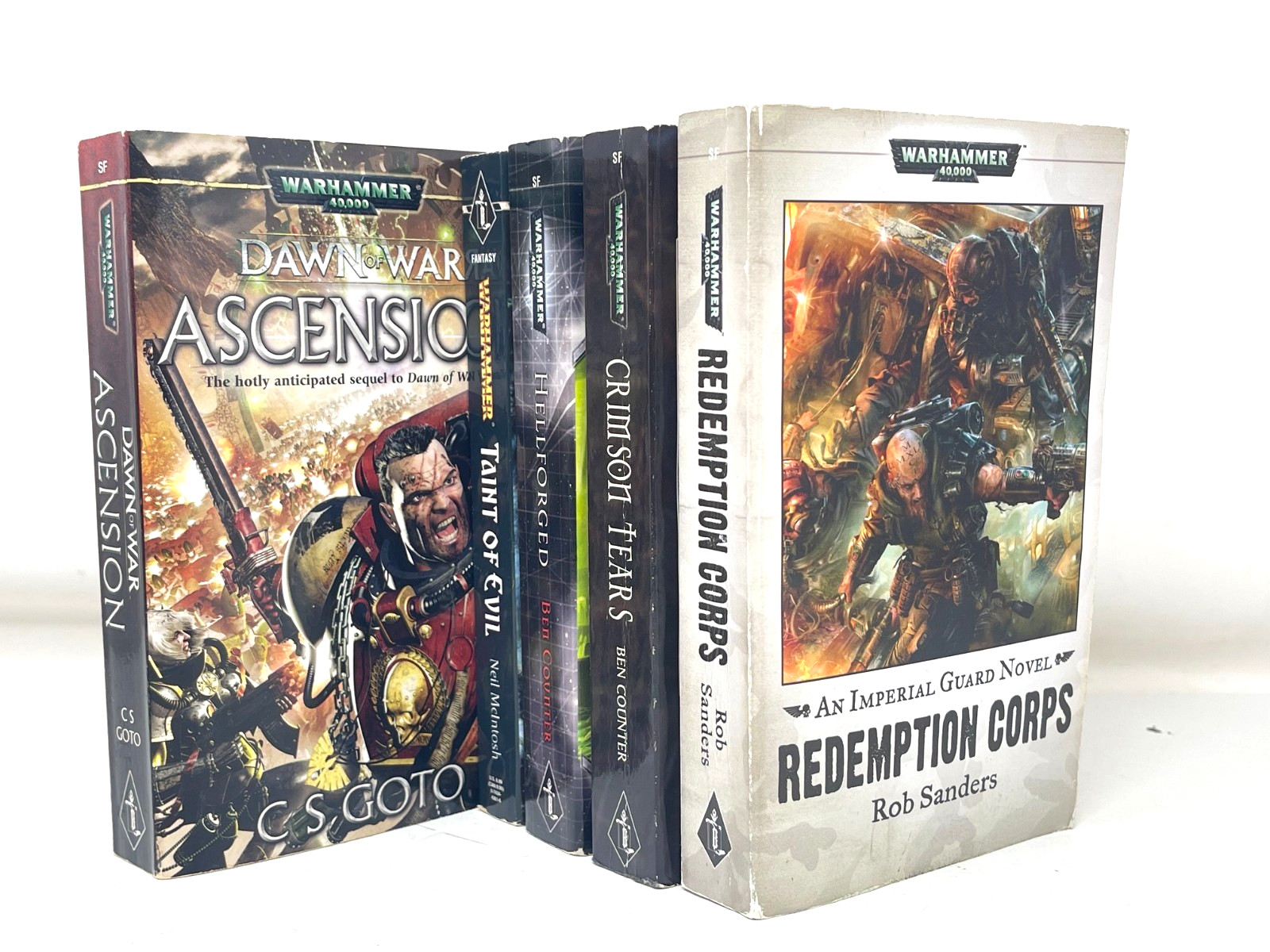 Lot of 5 Warhammer 40K by Rob Sanders, Ben Counter, Neil McIntosh, C.S. Goto