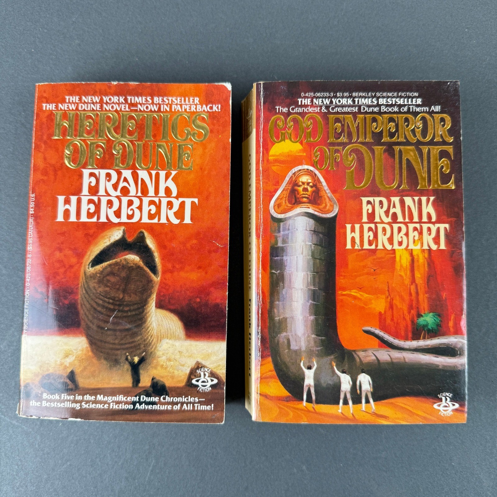 Frank Herbert God Emperor & Heretics of Dune Vintage Paper back 1984