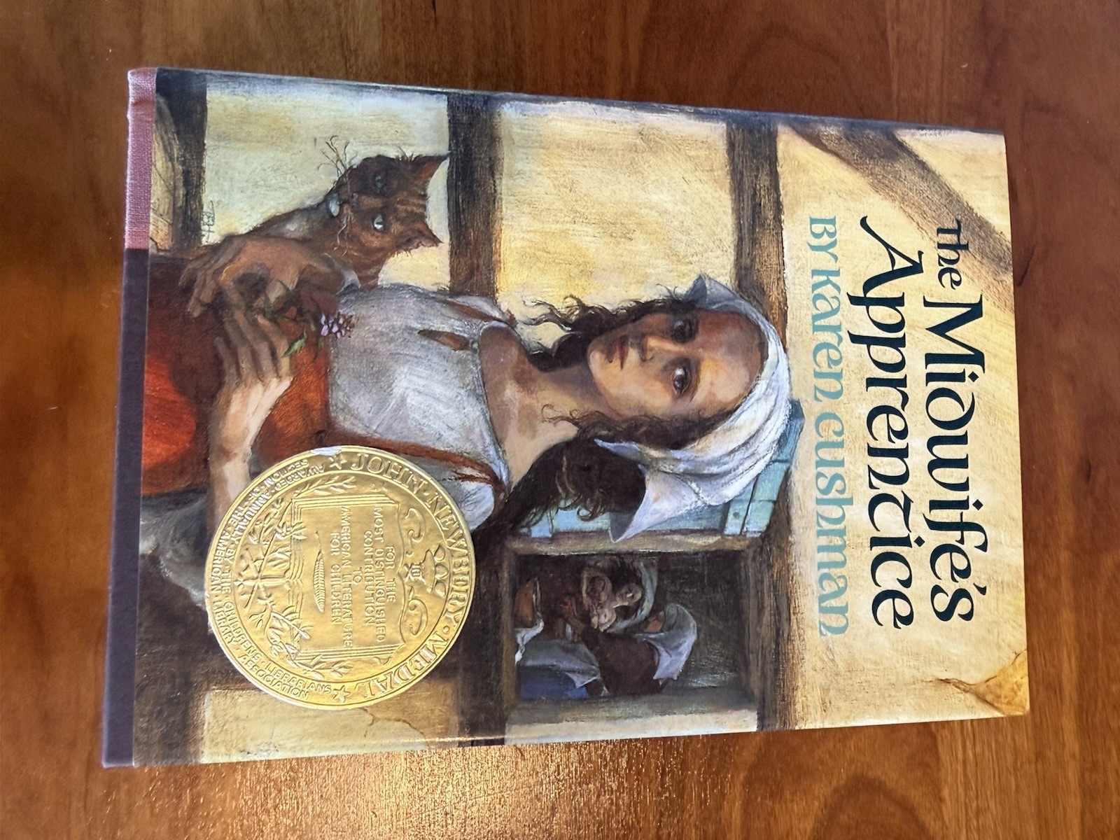 Exceptional mint hardback book: The Midwife’s Apprentice by Karen Cushman 1995