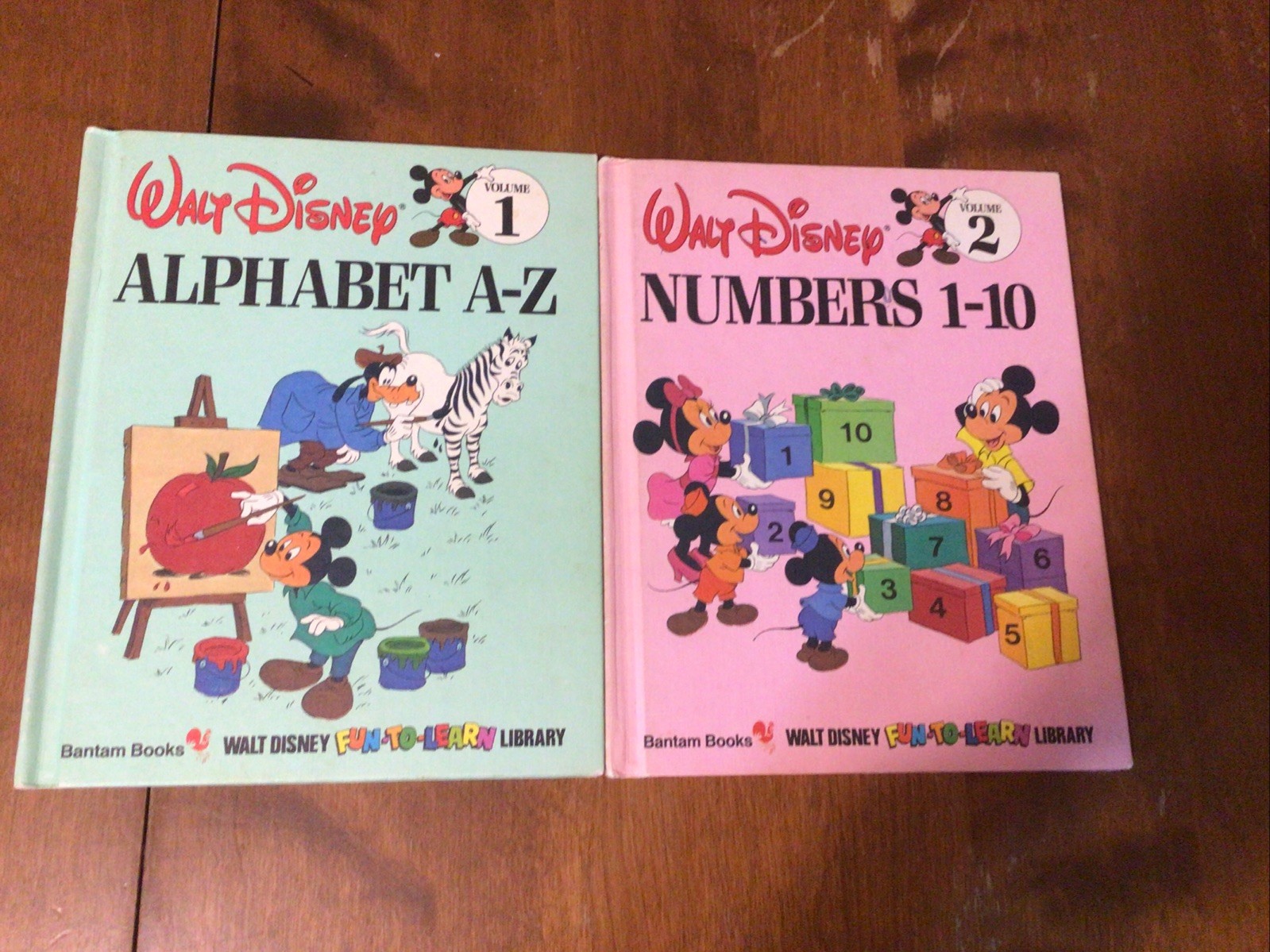 Walt Disney 1983 Lot 19 FUN-TO-LEARN Library Hardcover Book Set 1-19 Complete HC