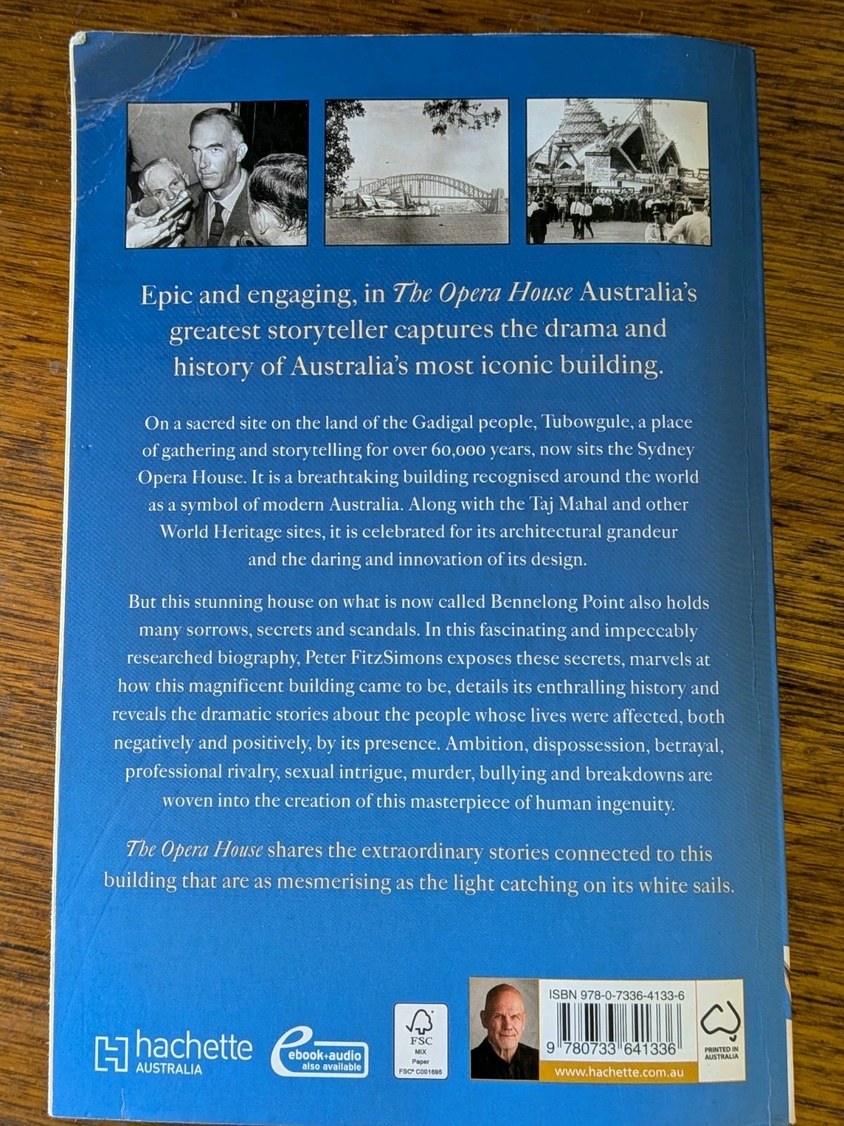 Book Opera House by Peter FitzSimons Australian history 2022 Uk-Trade Paper