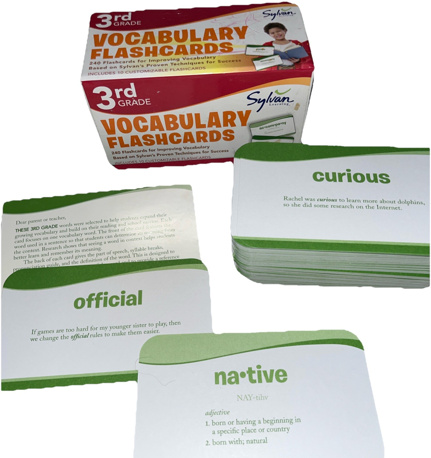 Sylvan Third Grade Vocabulary Flashcards: 226 cards Improving Vocabulary 2011 C5