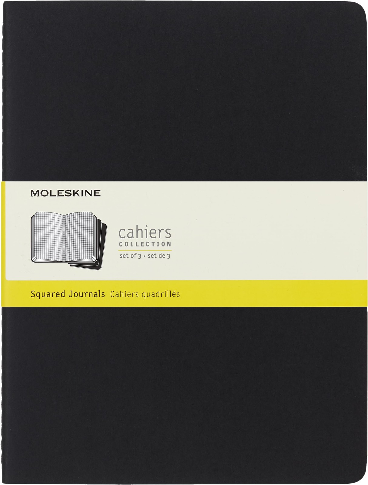 Moleskine Cahier Journal, Soft Cover, Large (5″ x 8.25″) XL, Black