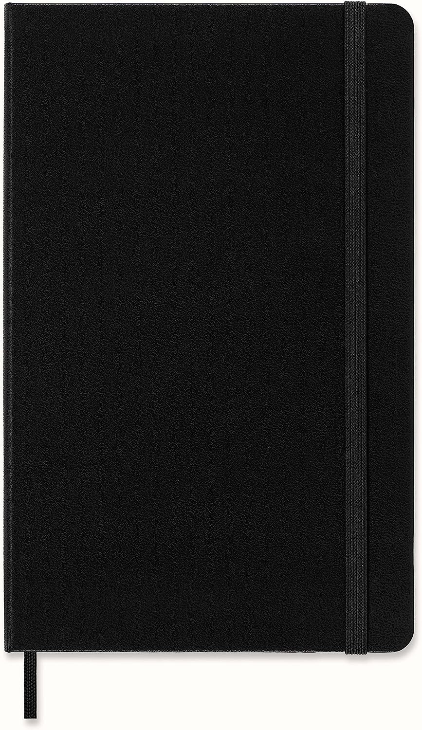 Moleskine Classic Notebook, Hard Cover, Large (5″ x 8.25″) Black, 240 Pages