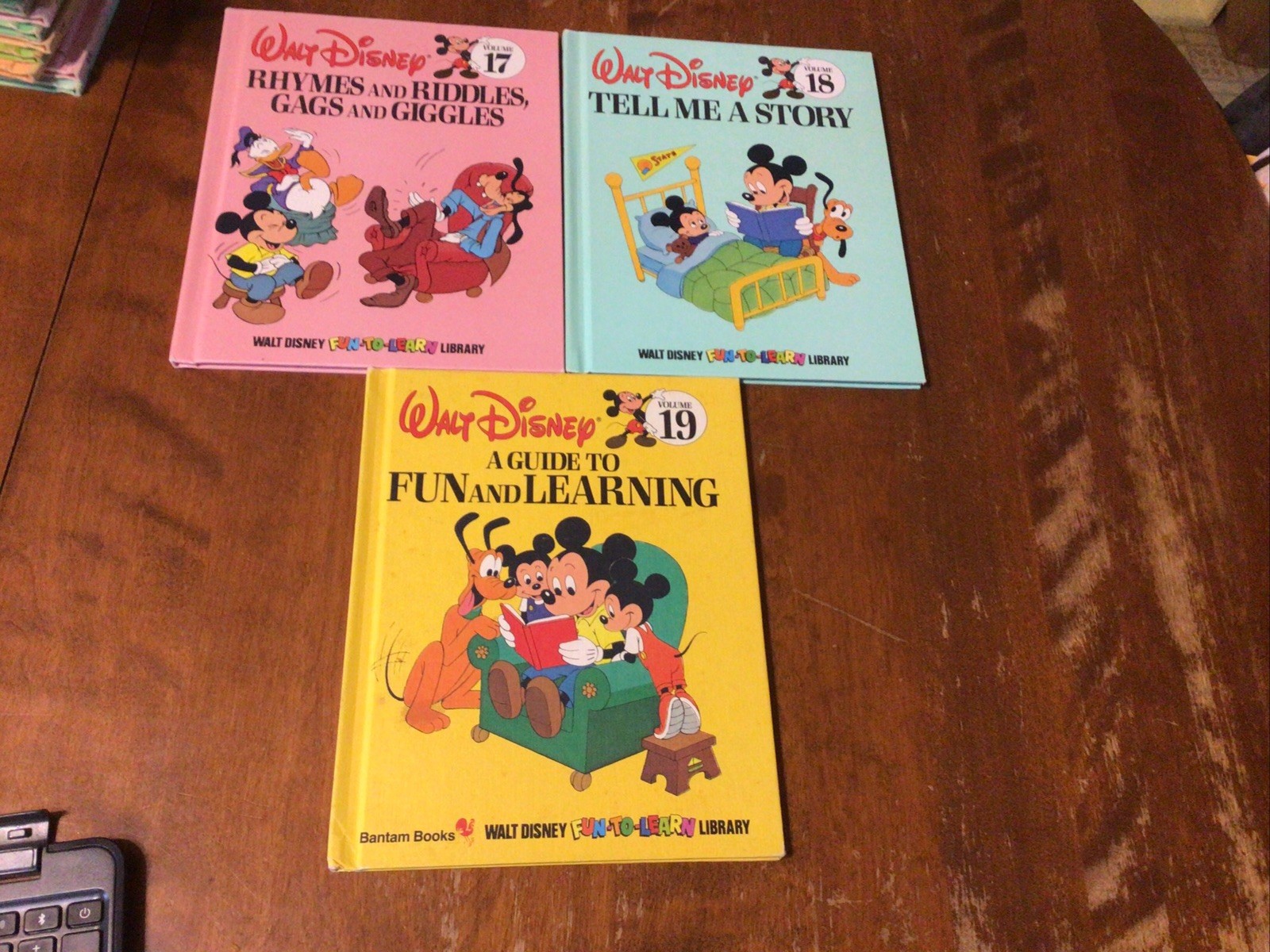Walt Disney 1983 Lot 19 FUN-TO-LEARN Library Hardcover Book Set 1-19 Complete HC