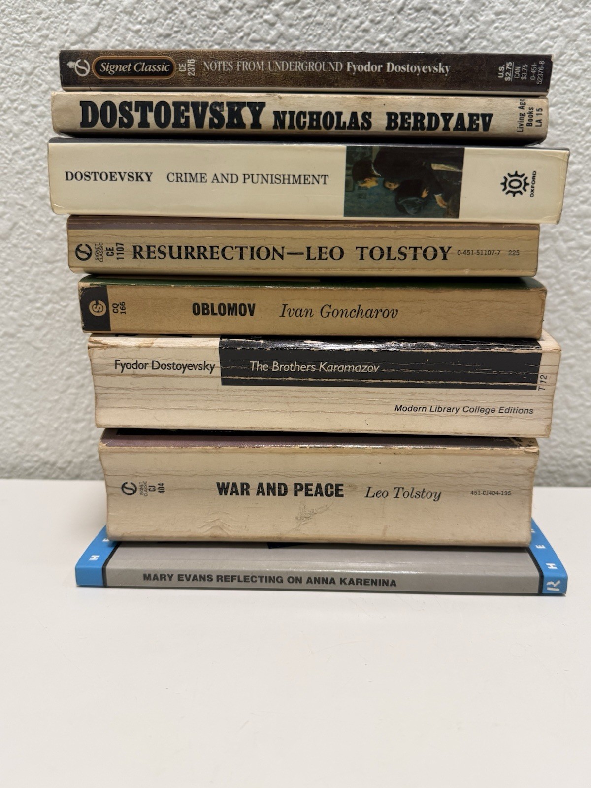 Russian Literature Classics Lot Dostoevsky Tolstoy Karamazov War Peace 8
